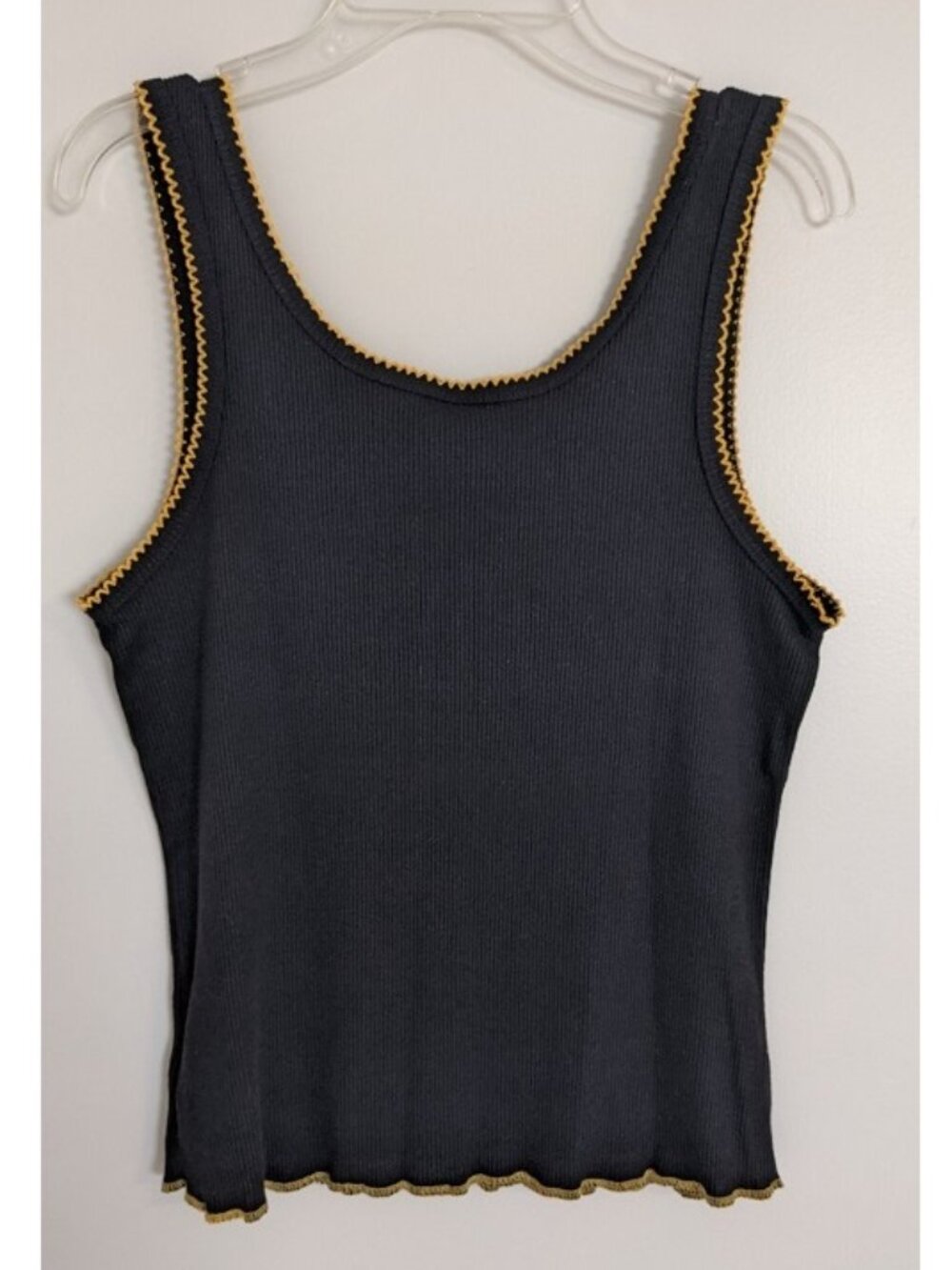 Disney Lion King Hakuna Matata Embroidered Black Ribbed Tank Crop Top - Picture 4 of 6